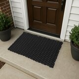 Korhani Studio 編織質感地墊 60公分 X 90公分 X 1.8公分 黑