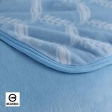 Wedgwood 桂冠之舞超細纖維印花毛毯 180公分 X 210公分 藍