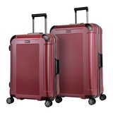 Eminent 24吋 + 28吋 PC 鋁合金細框行李箱 胭脂紅
