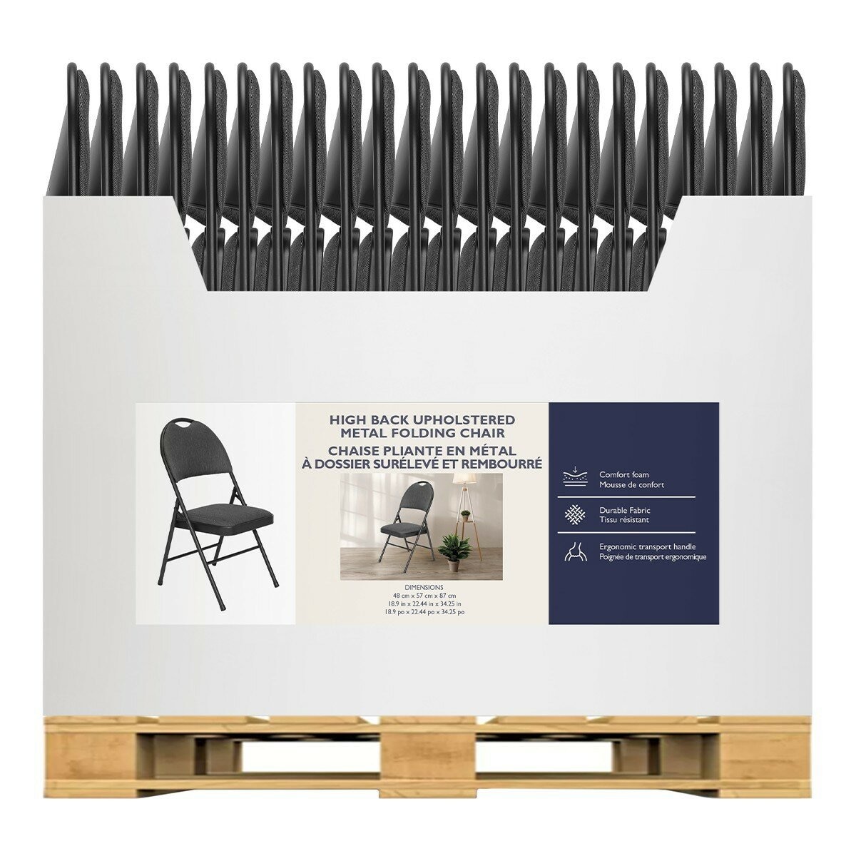 Star Elite 商業用布面折疊椅 44入