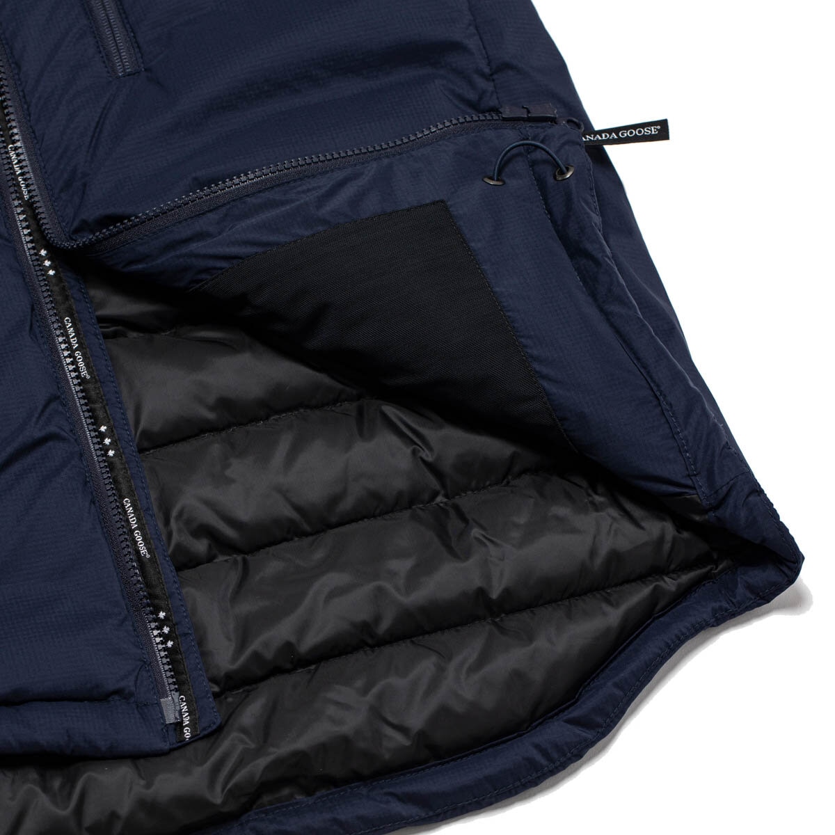 Canada Goose 男短版連帽羽絨外套 深藍