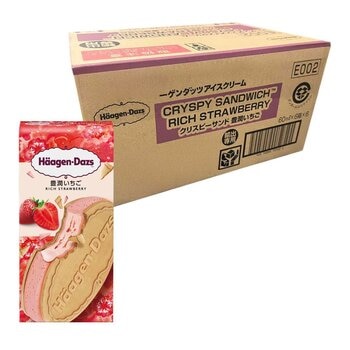 哈根達斯 豐潤草莓雪酥 62.6公克 X 36入