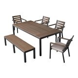 AGIO Stockholm 戶外餐桌椅六件組