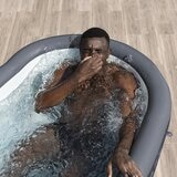 SaluSpa 橢圓形浴池附手動幫浦