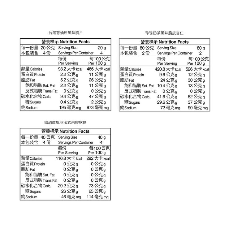 翠菓子 台灣夜市經典三重奏 10包/400公克 翠菓子 台灣夜市經典三重奏 10包/400公克