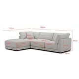 Aiden & Ivy 布面模塊可移動式沙發