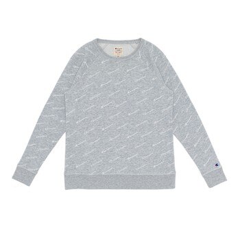 Champion 女圓領長袖上衣 灰 XL Champion 女圓領長袖上衣 灰 XL