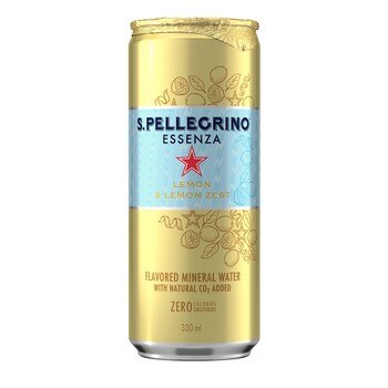 San Pellegrino 聖沛黎洛 零卡香氛氣泡飲 冰心凍檸風味 330毫升 X 24罐 San Pellegrino 聖沛黎洛 零卡香氛氣泡飲 冰心凍檸風味 330毫升 X 24罐
