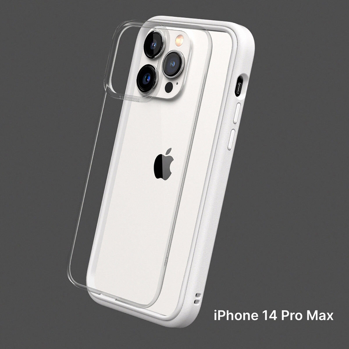 犀牛盾 iPhone 14 Pro Max MOD NX 防摔手機殼 + 9H 3D滿版螢幕玻璃保護貼 白