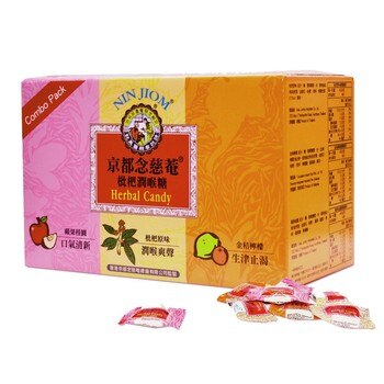 NIN JIOM 京都念慈菴潤喉糖組合包 (原味/金桔檸檬/蘋果桂圓) 480公克 NIN JIOM 京都念慈菴潤喉糖組合包 (原味/金桔檸檬/蘋果桂圓) 480公克