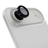 MAGEASY Bright M 不發黃軍規磁吸透明殼 iPhone Air (白磁圈) + 鏡頭保護貼Lenz(黑色) + Vetro 9H 鋼化玻璃保護膜