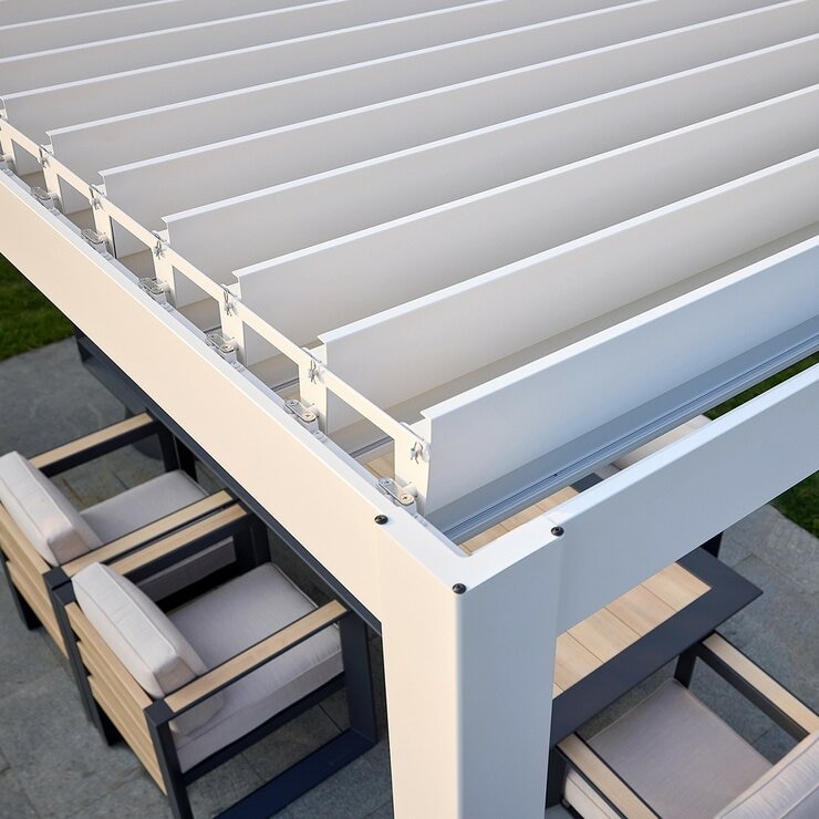Mirador 111DA 8.8呎 X 14.4呎 戶外遮陽亭 白色 Mirador 111DA 8.8呎 X 14.4呎 戶外遮陽亭 白色