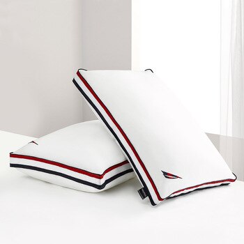 Nautica 緞面滾邊舒適枕 2入 46 x 66 x 5公分 Nautica 緞面滾邊舒適枕 2入 46 x 66 x 5公分