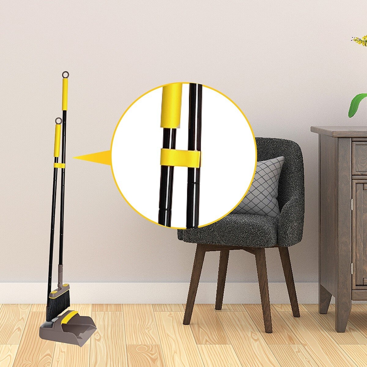 Carrara 掃帚畚箕組 灰黃 Carrara 掃帚畚箕組 灰黃