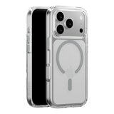 MAGEASY Bright M 不發黃軍規磁吸透明殼 iPhone 17 Pro(迷霧磁圈) + 鏡頭保護貼Lenz鈦合金(鈦白) + Vetro 9H 鋼化玻璃保護膜