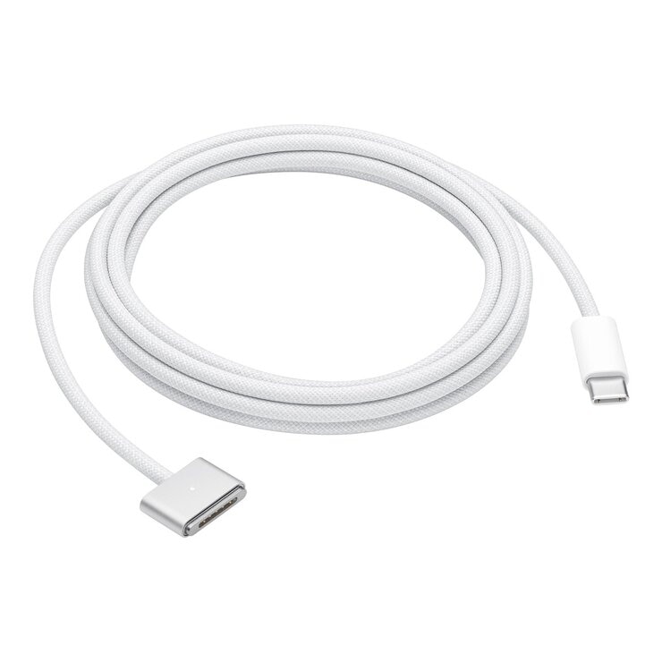 Apple USB-C 對 MagSafe 3 連接線 (2公尺) 銀色 Apple USB-C 對 MagSafe 3 連接線 (2公尺) 銀色