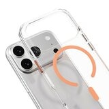 MAGEASY Bright M 不發黃軍規磁吸透明殼 iPhone 17 Pro(珊瑚磁圈) + 鏡頭保護貼Lenz鈦合金(鈦白) + Vetro 9H 鋼化玻璃保護膜