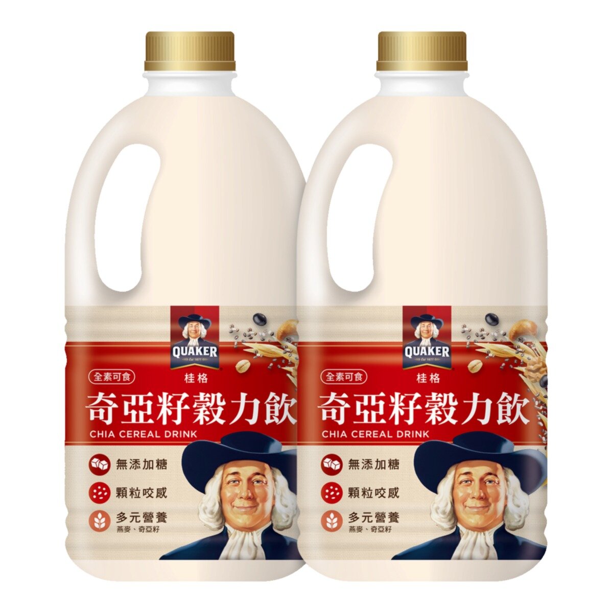 桂格 冷藏奇亞籽穀力飲 1.7公升 X 2入