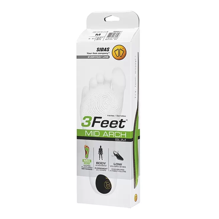 SIDAS 3Feet 中足弓薄型鞋墊 2雙組