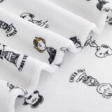 Peanuts 經典卡通舒適毯 152公分 X 177公分 白