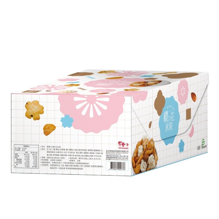 翠果子櫻花米果禮盒 14公克 X 20包 X 2盒