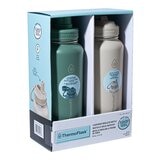 Thermoflask 不鏽鋼保冷保溫瓶 946毫升 X 2件組 海草綠+灰褐