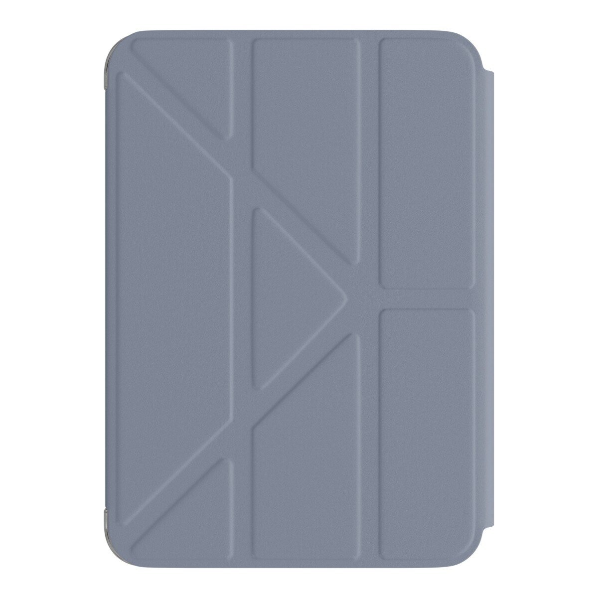 MAGEASY Facet 全方位支架透明背蓋保護套 iPad mini 7 2024 / A17 Pro / iPad mini 6 2021 阿拉斯加藍