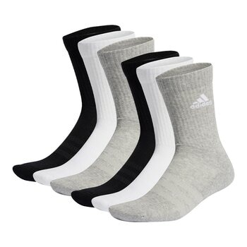 Adidas 男中筒襪六入組