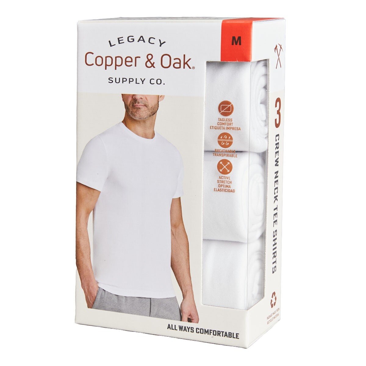 Copper & Oak 男圓領短袖上衣三件組