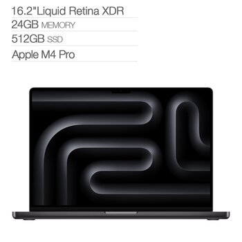 Apple MacBook Pro 16吋 搭配 M4 Pro 晶片 14 核心 CPU 20 核心 GPU 24GB 512GB SSD 太空黑色 Apple MacBook Pro 16吋 搭配 M4 Pro 晶片 14 核心 CPU 20 核心 GPU 24GB 512GB SSD 太空黑色