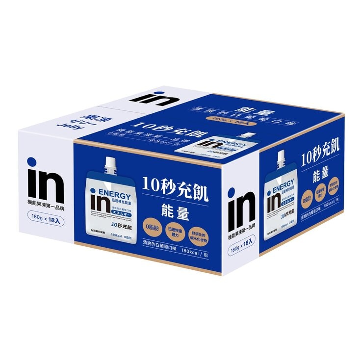 Morinaga in Jelly (Energy) White Grape Flavor 180 g X 18-Count