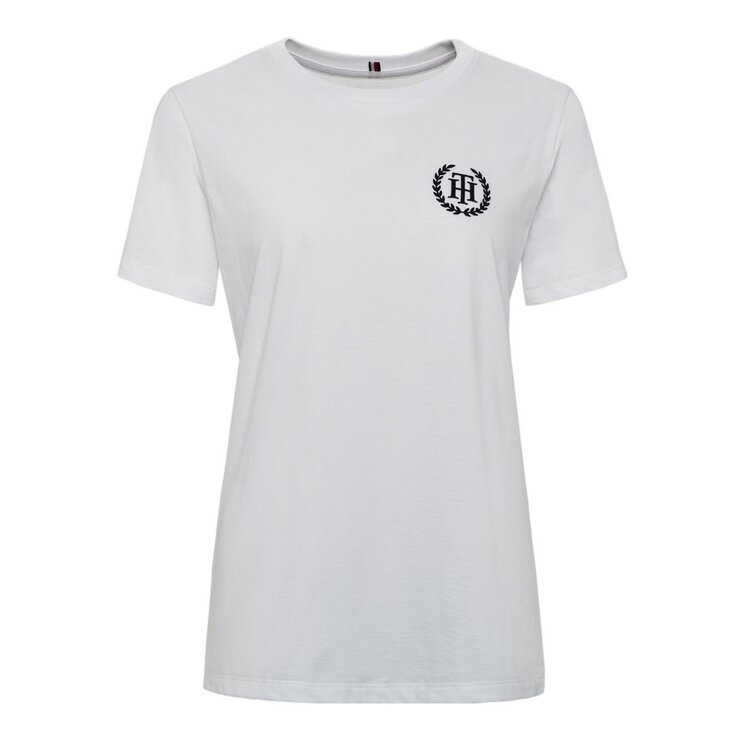 Tommy Hilfiger 女Logo短袖上衣 粉 M