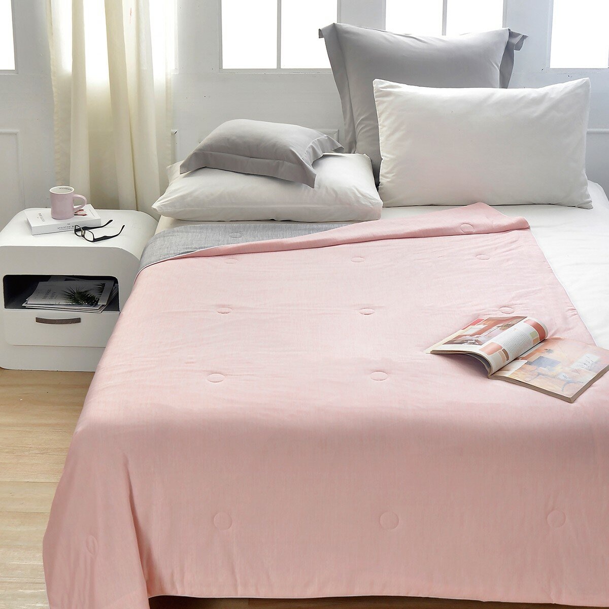 La Belle 素色涼感被 150公分 X 200公分 柔粉 La Belle 素色涼感被 150公分 X 200公分 柔粉