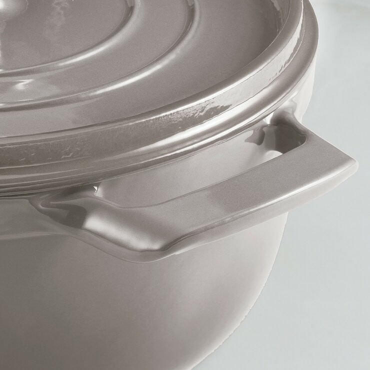 Tramontina 雙耳圓形鑄鐵鍋 含鋼頭鍋蓋 X 4件組 灰