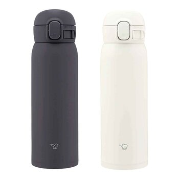 象印 不鏽鋼保冷保溫杯 480毫升 X 2件組 SM-WS48 消光黑+霧光白