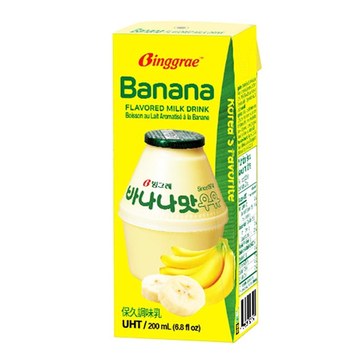 Binggrae 香蕉牛奶 保久調味乳 200毫升 X 24入