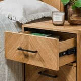 Bentley Designs Riva Rustic 橡木 雙層抽屜床頭櫃