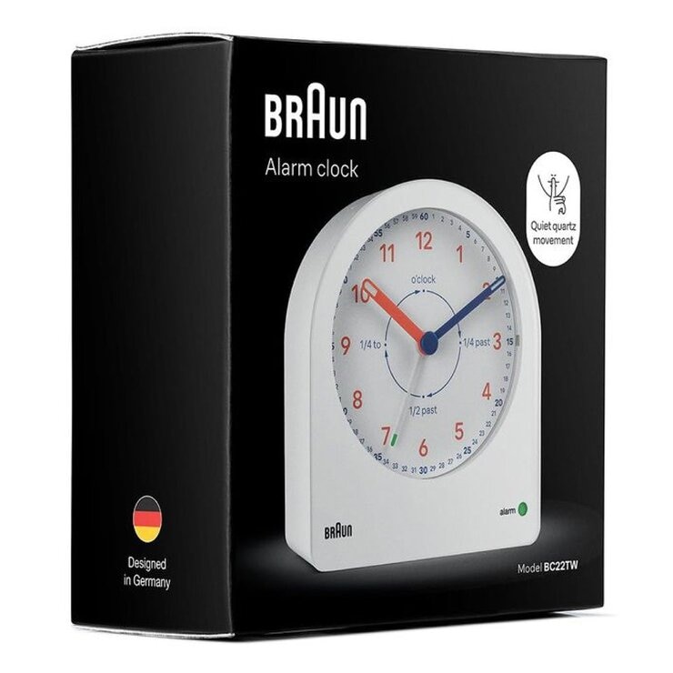 德國百靈 石英鬧鐘 白 #BC22TW