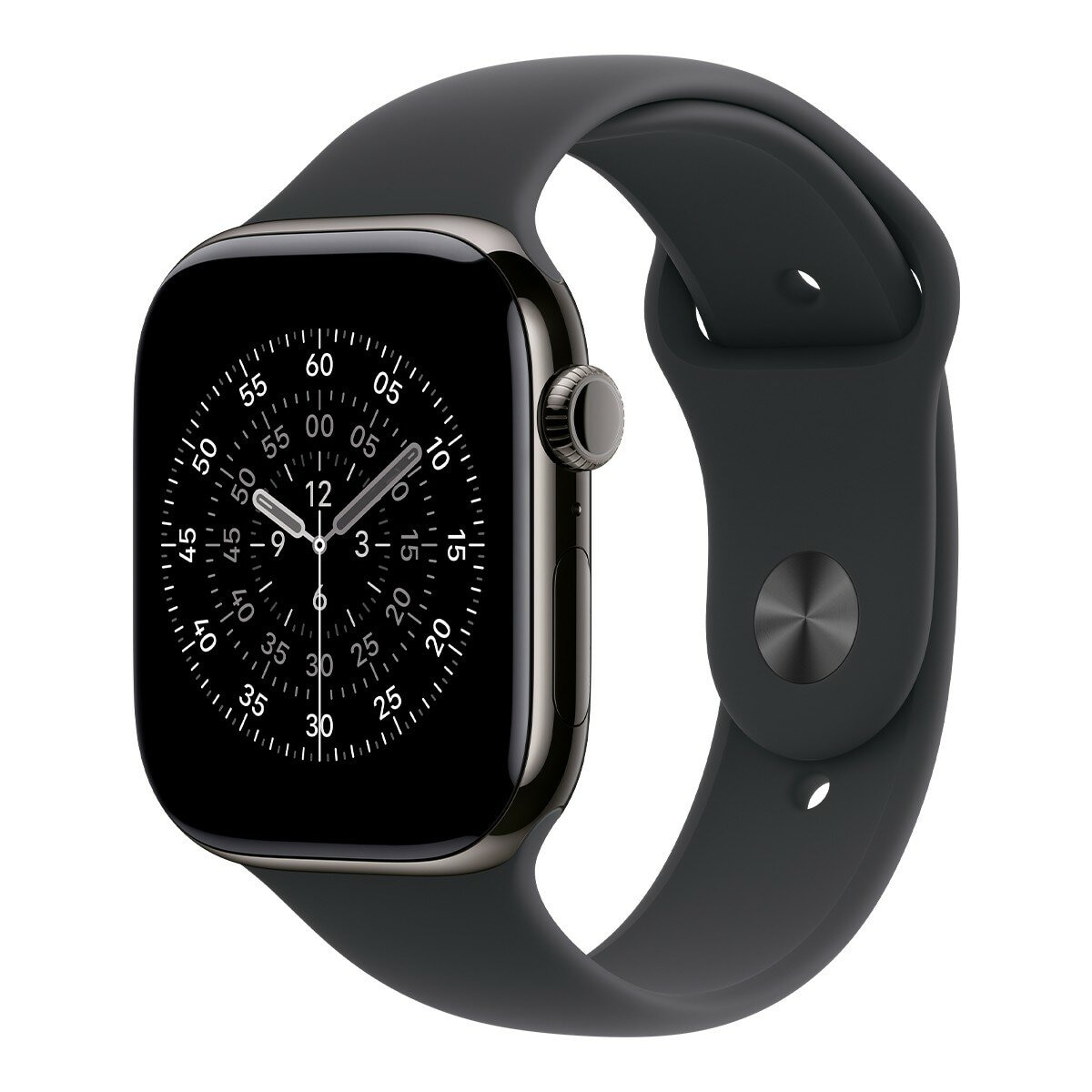 Apple Watch Series 11 GPS + 行動網路 46公釐 石瓦色鈦金屬錶殼 附黑色運動型錶帶 M/L