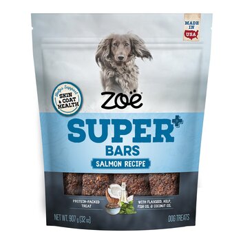 Zoe Super Bars 鮭魚片狗零食 皮膚毛髮配方 907公克