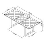 Bentley Designs Indus Rustic 餐桌椅五件組