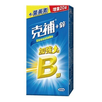 Stresstabs 克補+鋅加強錠 200錠 Stresstabs 克補+鋅加強錠 200錠