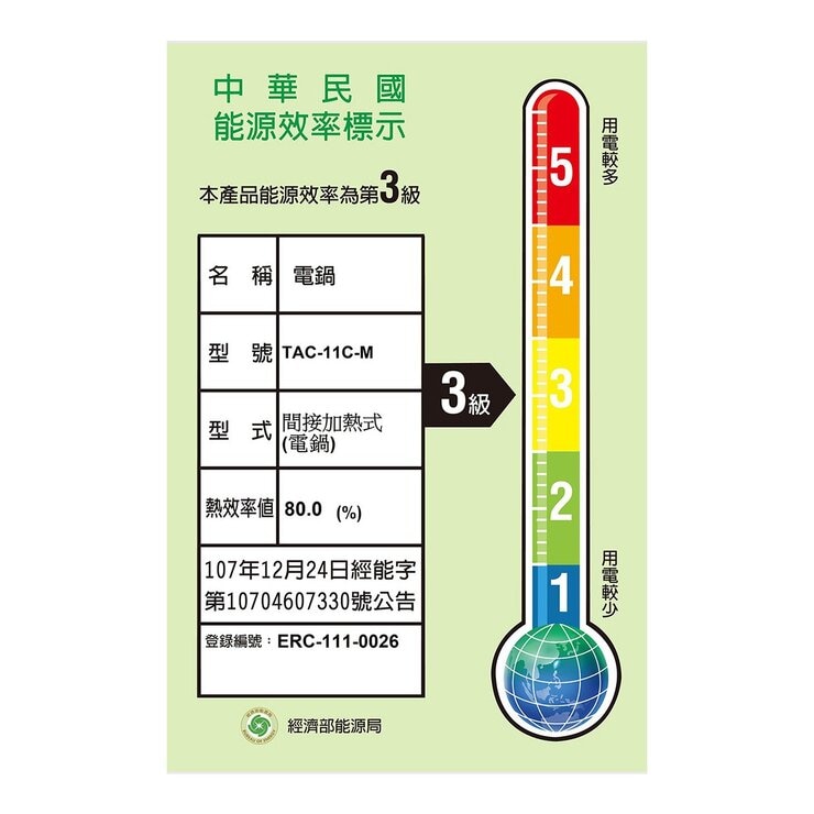 大同 全不鏽鋼電鍋 TAC-11C-M