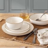 Over & Back 陶製餐具 X 16件組 奶油白