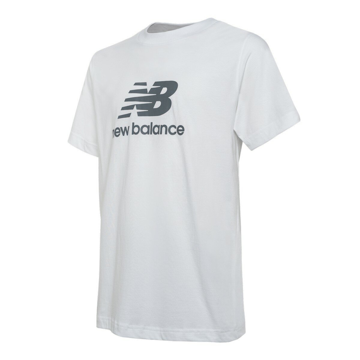 New Balance 男經典 Logo 短袖上衣 白