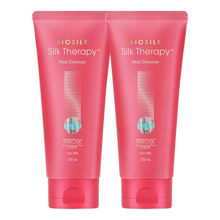 Biosilk Silk Therapy 熱能防護柔順免沖洗修護乳 120毫升 X 2入 Biosilk Silk Therapy 熱能防護柔順免沖洗修護乳 120毫升 X 2入