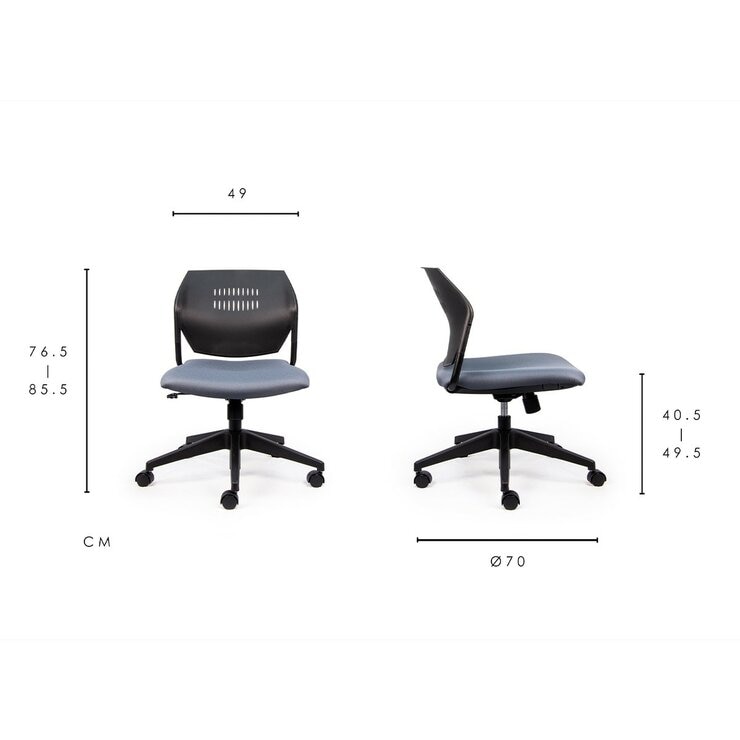 Musical Chairs Impressa 無扶手辦公椅 灰 Musical Chairs Impressa 無扶手辦公椅 灰