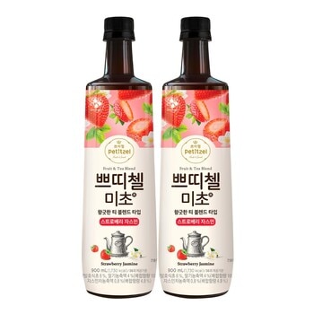 Petitzel 草莓茉莉醋添加濃縮飲品 900毫升 X 2瓶 Petitzel 草莓茉莉醋添加濃縮飲品 900毫升 X 2瓶