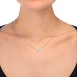 0.40克拉 祖母綠切割鑽石項鍊 VS2/I 0.40克拉 祖母綠切割鑽石項鍊 VS2/I