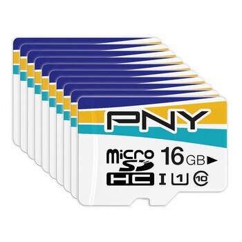 PNY 16GB MicroSD 記憶卡 10入 PNY 16GB MicroSD 記憶卡 10入